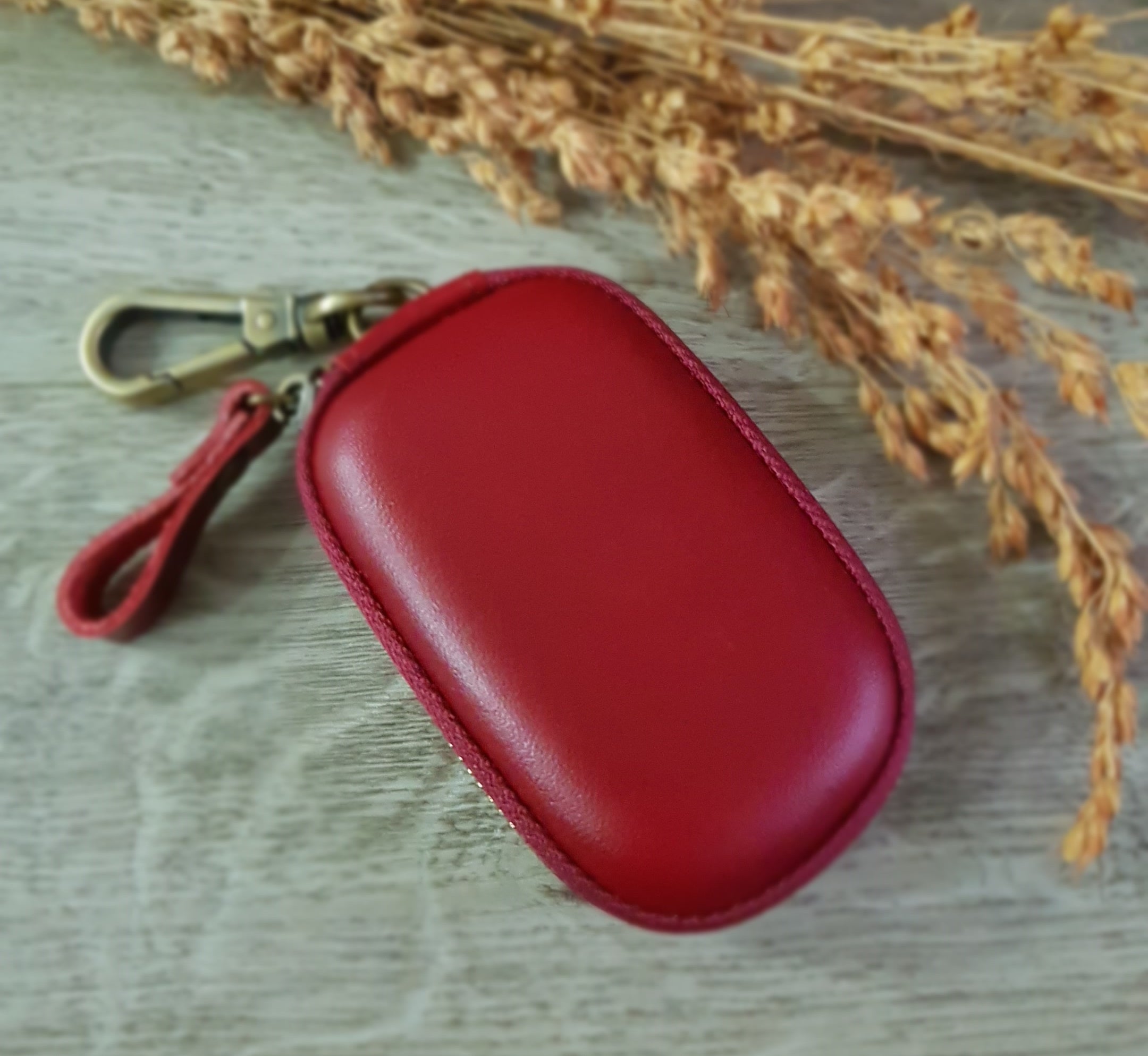 Genuine Leather Car Key Pouch Brown – Derichi Leather