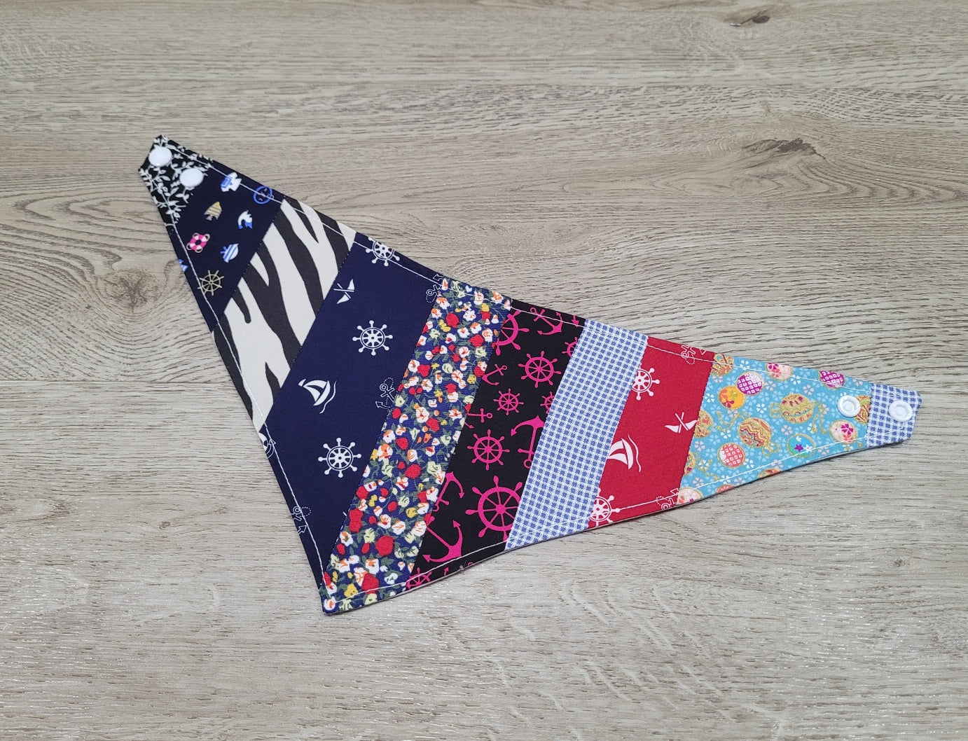 Fabric Pet Bandana Patchwork -  Medium