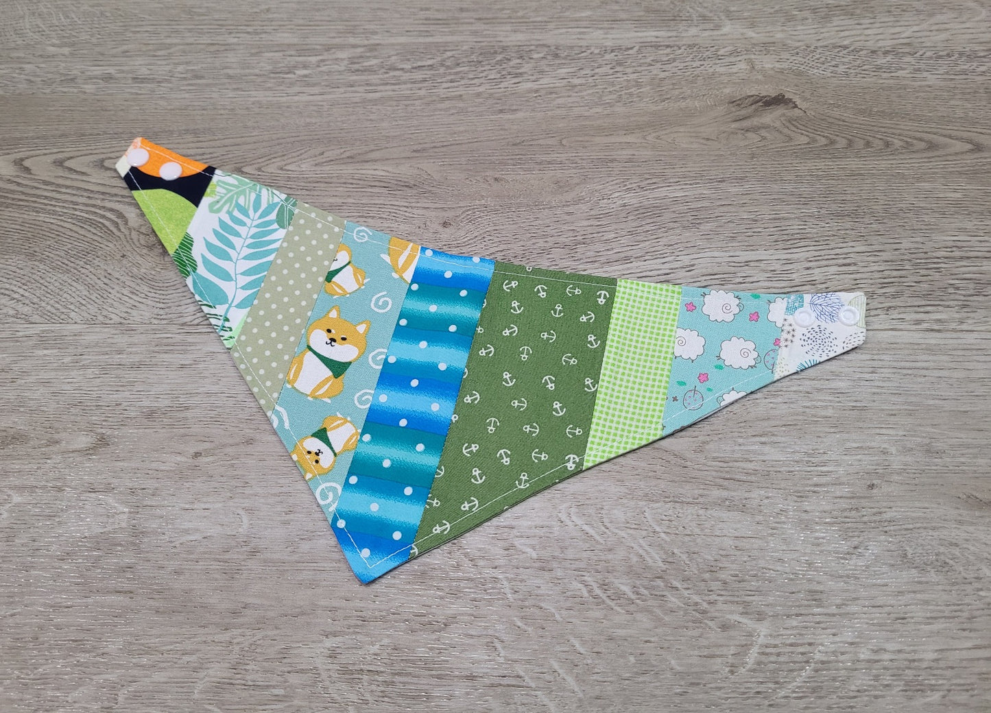 Fabric Pet Bandana Patchwork -  Medium