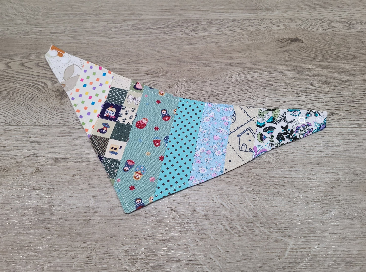 Fabric Pet Bandana Patchwork -  Medium