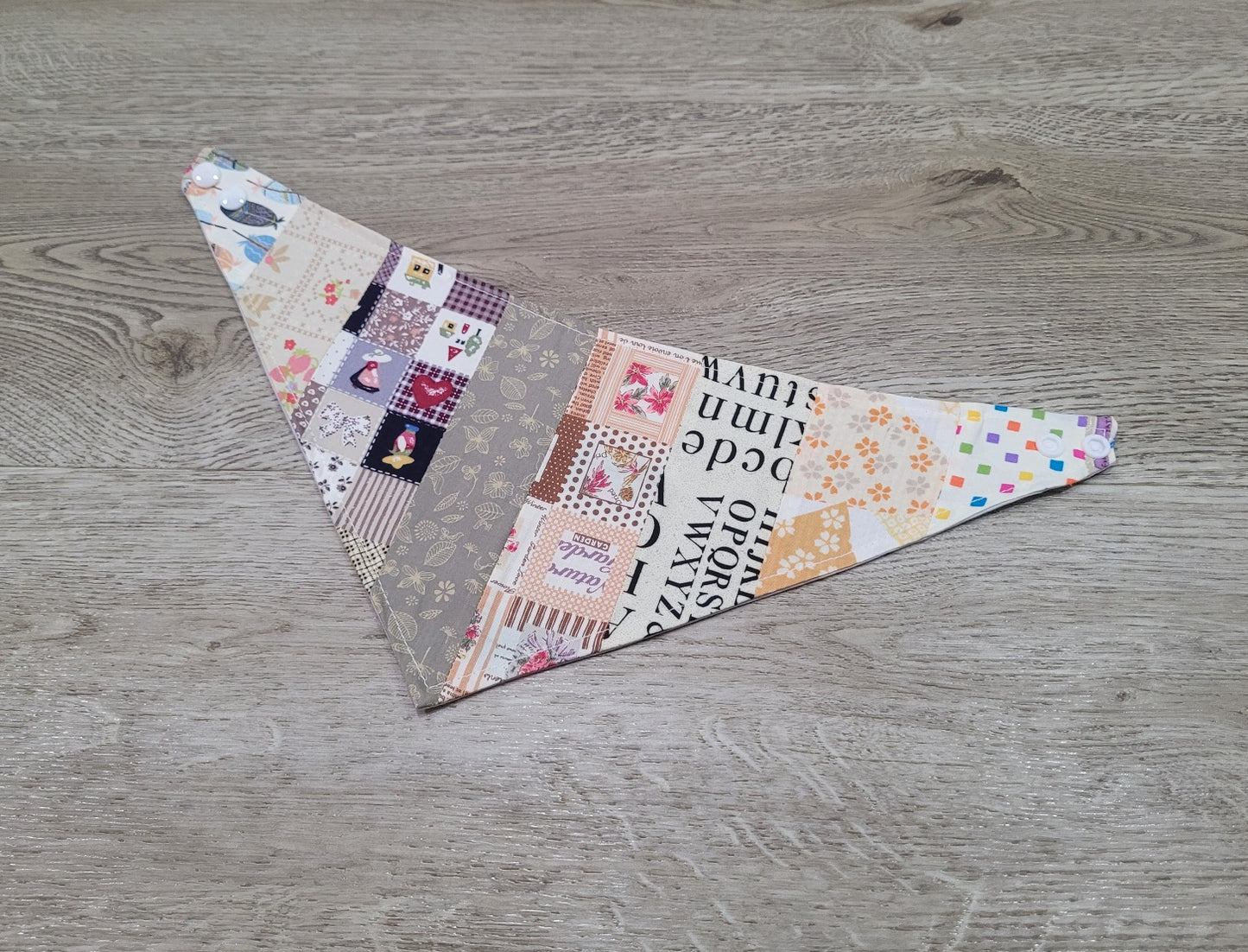 Fabric Pet Bandana Patchwork -  Medium