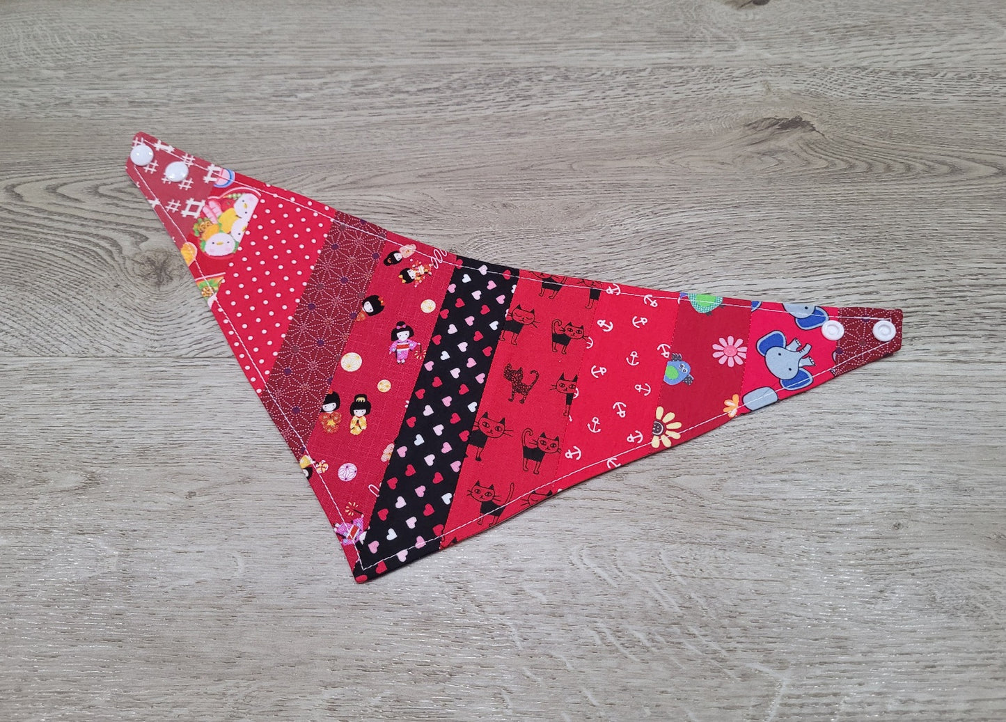 Fabric Pet Bandana Patchwork -  Medium