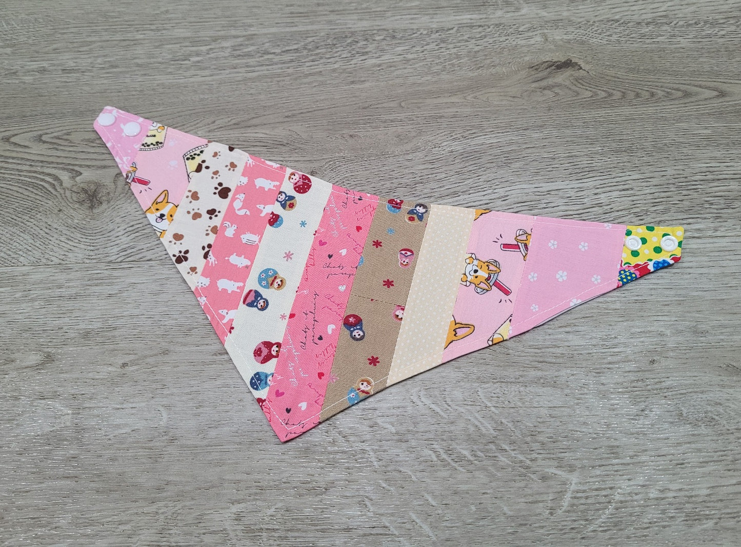 Fabric Pet Bandana Patchwork -  Medium