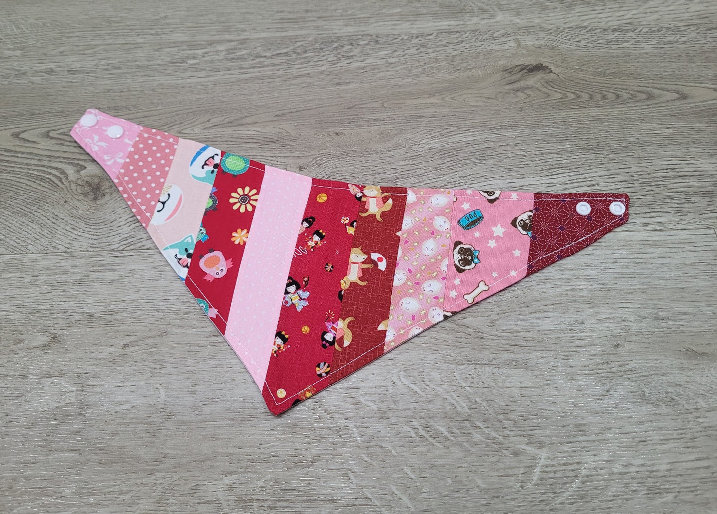 Fabric Pet Bandana Patchwork -  Medium